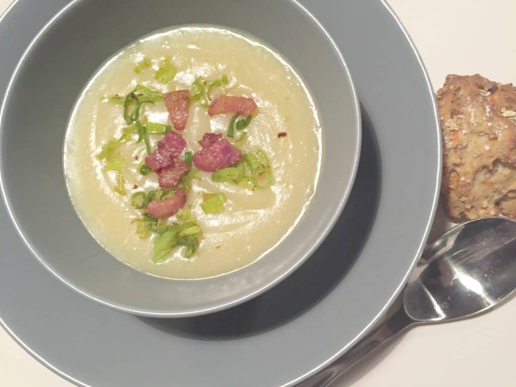 Kartoffel/porresuppe