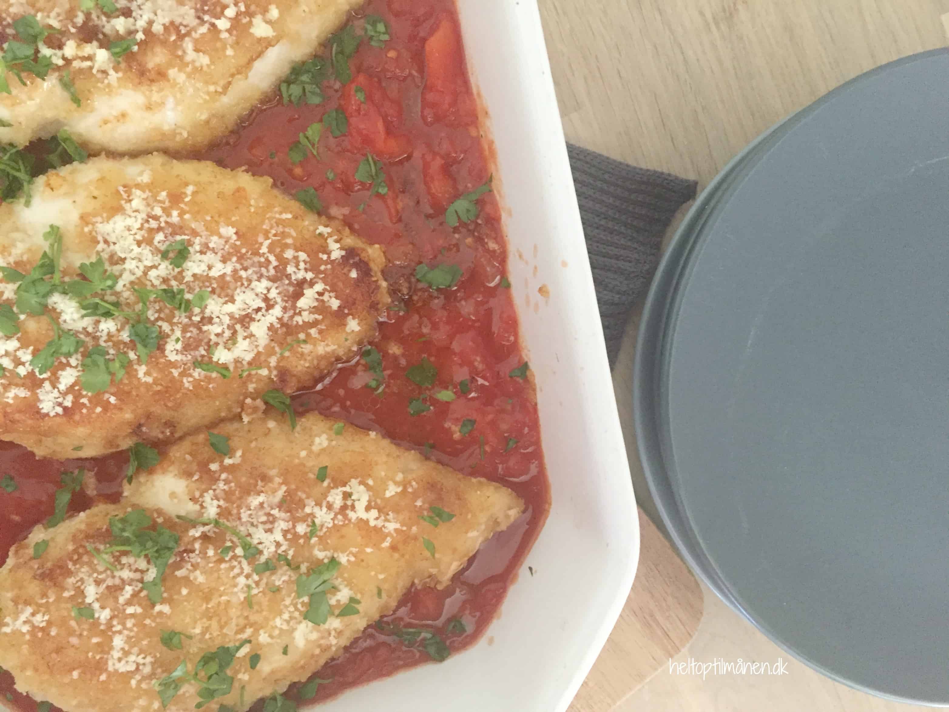 Parmesan-paneret kyllingebryst