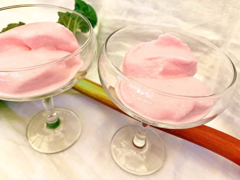 Rabarbersorbet