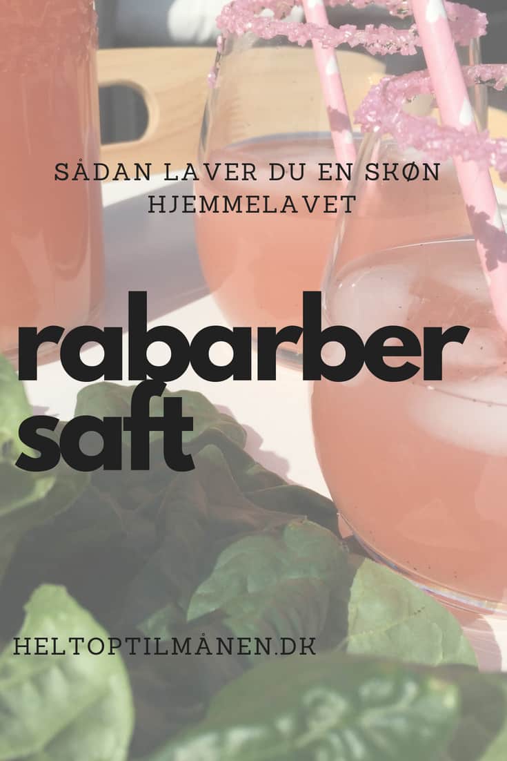 Opskrift på hjemmelavet rabarbersaft