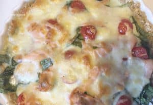 Tærte med havregrynsbund